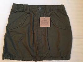 Lands' End Little Girl Skort Size: 5 (Medium) New Ship Free Khaki Twill Snap - £27.97 GBP