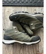 Quechua Decathlon Mid Top Green Walking Hiking Shoes Mens Size 9.5 Lace Up - $355.43 MXN