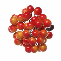 Mini Artificial Flower Bacca Stamen Berry Foam Fruit Fake Cherry Holly B... - £11.72 GBP