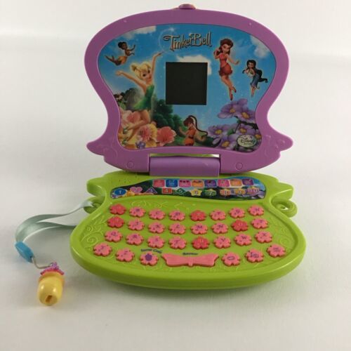 Disney Fairies Tinker Bell Pixie Learning Laptop Great Fairy Rescue Activities - $49.45
