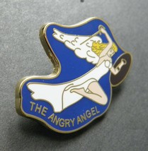 ARMY AIR FORCE NOSE ART PINUP ANGRY ANGEL GIRL LAPEL HAT PIN BADGE 1 INCH - $5.64