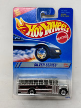 1995 Hot Wheels #328 Silver Series 4/4 SCHOOL BUS Chrome w/Chrome 5Spoke-Variant - £5.18 GBP