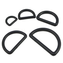 100 Pcs Plastic D Dee Rings Webbing Belt Buckles Bag 10 12 16 19 25 32 38mm - $4.99