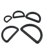 100 Pcs Plastic D Dee Rings Webbing Belt Buckles Bag 10 12 16 19 25 32 38mm - £3.92 GBP