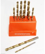 1/16&quot; TO 1/4 &quot;ROUND SHANK  TITANIUM 13 PC HSS HIGH SPEED STEEL DRILL BIT... - $174.08 MXN