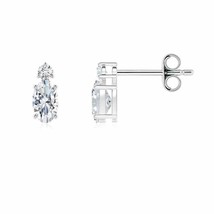 Authenticity Guarantee 
ANGARA Lab-Grown Diamond Stud Earrings with Diamond i... - £429.82 GBP