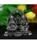925 sterling silver  Lakshmi and Ganesha statue figurine, puja article A... - €238,88 EUR