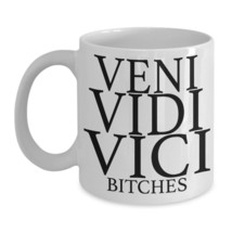 Veni Vidi Vici Mug Bitches I Came I Saw Conquered Funny Gift Coffee Cup Ceramic - £15.14 GBP