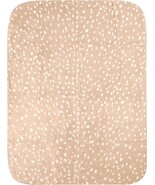 Deer Fawn Print Plush Throw Blanket 42x60 Inch Beige Mocha Lightweight D... - $39.95
