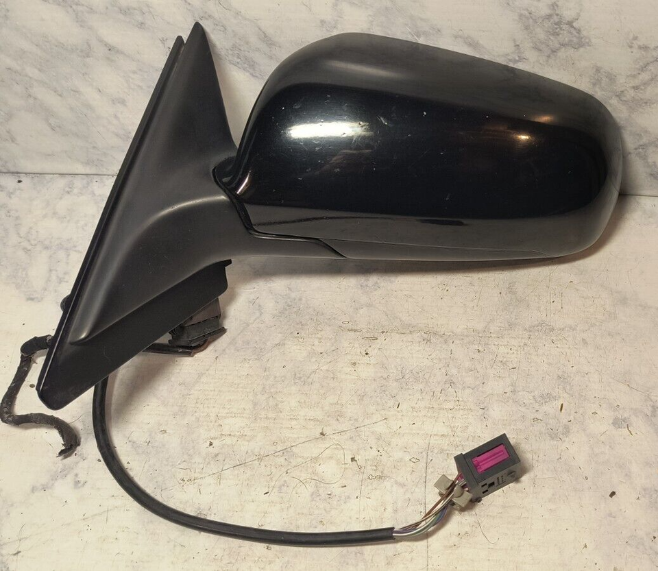 1995-1998 Audi A6 Driver Side View Heated Power Mirror BLACK 4A1858531D ... - $78.11