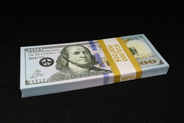 Full Print Prop Movie Money - 10K Prop Money Real Looking New Style Copy $100s - £9.69 GBP