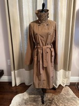 NWOT Yves Saint Laurent Tan Trench Coat SZ Fr 44/US 12 Made in Italy - £389.54 GBP