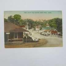 Vintage 1930s-40s Collotype Postcard Center Sandy Hook Connecticut Post Office - £4.71 GBP