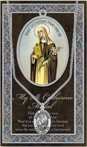 St. Catherine of Siena Medal Necklace with Embossed Holy Pamphlet - £17.36 GBP