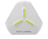 Qi Fast Charge Wireless Charging Plate with LED Indicator Iron Triangle ... - £3.86 GBP