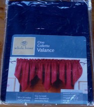 Whole Home Collette Valance - Brand New In Package - Ascot Design - Navy Blue - £15.45 GBP
