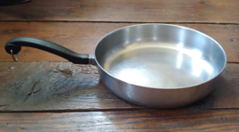 Vintage Bronx, NY USA Farberware 10&quot; Stainless Steel Sauce Frying Pan Pot - £7.83 GBP
