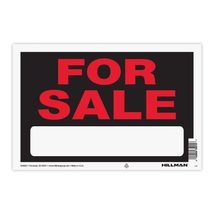 Hillman for Sale Sign Black and Red (8&quot; x 12&quot;) - $1.00