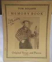 TOM NOLAN / ORIGINAL 1946 SONG FOLIO / SOUVENIR PROGRAM - VG CONDITION - $20.00