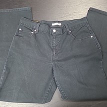 Levis 550 Relaxed Boot Cut Womens Black Denim Jeans Size 12S EUC VGC - £10.23 GBP