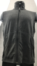 Columbia Gray Fleece Vest Men&#39;s Size M Outdoors Sports Hiking Hunting KG - $23.76