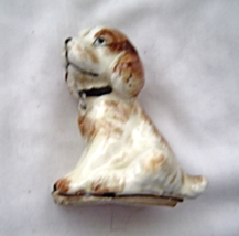  Vintage Tan and White Spaniel Dog Figurine  - £11.95 GBP
