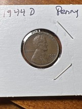 1944 D Lincoln Wheat Cent - 1C Penny Coin - £1.56 GBP