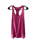 BCG Tank Top Womens Medium Hot PInk Racer Back Straight Hem Long - $8.05