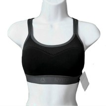 Reebok Seamless Gym Sports Padded Bra Womens Size XS Black  - £11.81 GBP