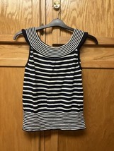 Heirloom Collectibles Sweater Sleeveless Top XL Striped - £17.38 GBP