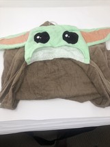 Star Wars Hooded Poncho Bath Beach Towel Grogu Baby Yoda - $9.49