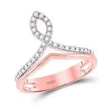 0.25cttw Diamond Ring 10k Rose Gold - £317.81 GBP