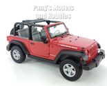 Wrangler Jeep Rubicon Open Top 1/24 Scale Diecast Model - RED - $32.66