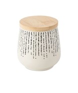 Thyme &amp; Table ~ 7.1 Ounce ~ Ceramic Jar w/Wooden Lid ~ RILEY PATTERN - €19,94 EUR
