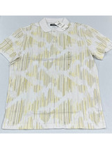 Alfani Mens Cotton Stretch Polo Shirt in Yellow Petal-Size Large - £14.11 GBP