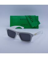 Bottega Veneta BV1213S 004 White/Grey 55-16-145 Sunglasses New Authentic - $243.79
