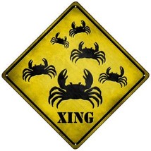 Crab Xing Novelty Mini Metal Crossing Sign - £13.54 GBP