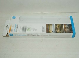 GE Battery Operated 12&quot; LED Bright White Under Cabinet Light Bar Push 41213 - £20.54 GBP
