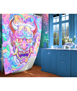 Kawaii Oni Harajuku Shower Curtain, Fairy Kei, Pastel Home Decor - £56.10 GBP