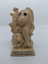 Worlds Worst Fisherman Figurine - Made in USA - $12.73