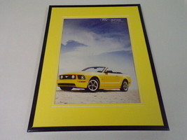 2005 Yellow Ford Mustang Framed 11x14 ORIGINAL Vintage Advertisement - $34.64