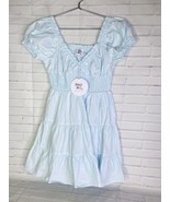 NEW Princess Polly Daniela Mini Dress Blue Babydoll Peasant Womens Size ... - £58.66 GBP