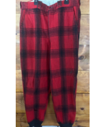 VTG Men&#39;s Sanforized Sailboat Thick Wool Plaid Hunting Pants Size 34x28 - £23.10 GBP