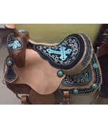 SALE 16″ Turquoise Cross Crystal Bling Barrel Racing - £694.25 GBP