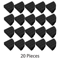 20x Black Part 2577 Brick 4x4 ¼ Circle Building Pieces Bulk Lot 100% Compatible - £7.91 GBP