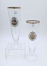 Warsteiner Stemmed Fluted German Beer Glasses Set of 2 - £19.77 GBP
