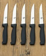 Home Basics-6-Piece Stainless Steel Knifes Soft, Ergonomic Handles - £11.36 GBP