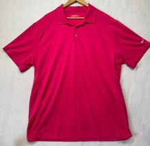 Nike Golf Victory Polo Shirt Tour Performance Pink Short Sleeved Polo Me... - $14.69