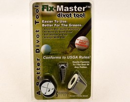 Fix-Master Divot Tool, Attaches to Putter, w/Ball Marker, Starting Time ... - £6.12 GBP