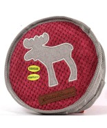 1 Ct Eddie Bauer Pet Squeak &amp; Crinkle Strong Durable Fabric Round Moose ... - £17.68 GBP